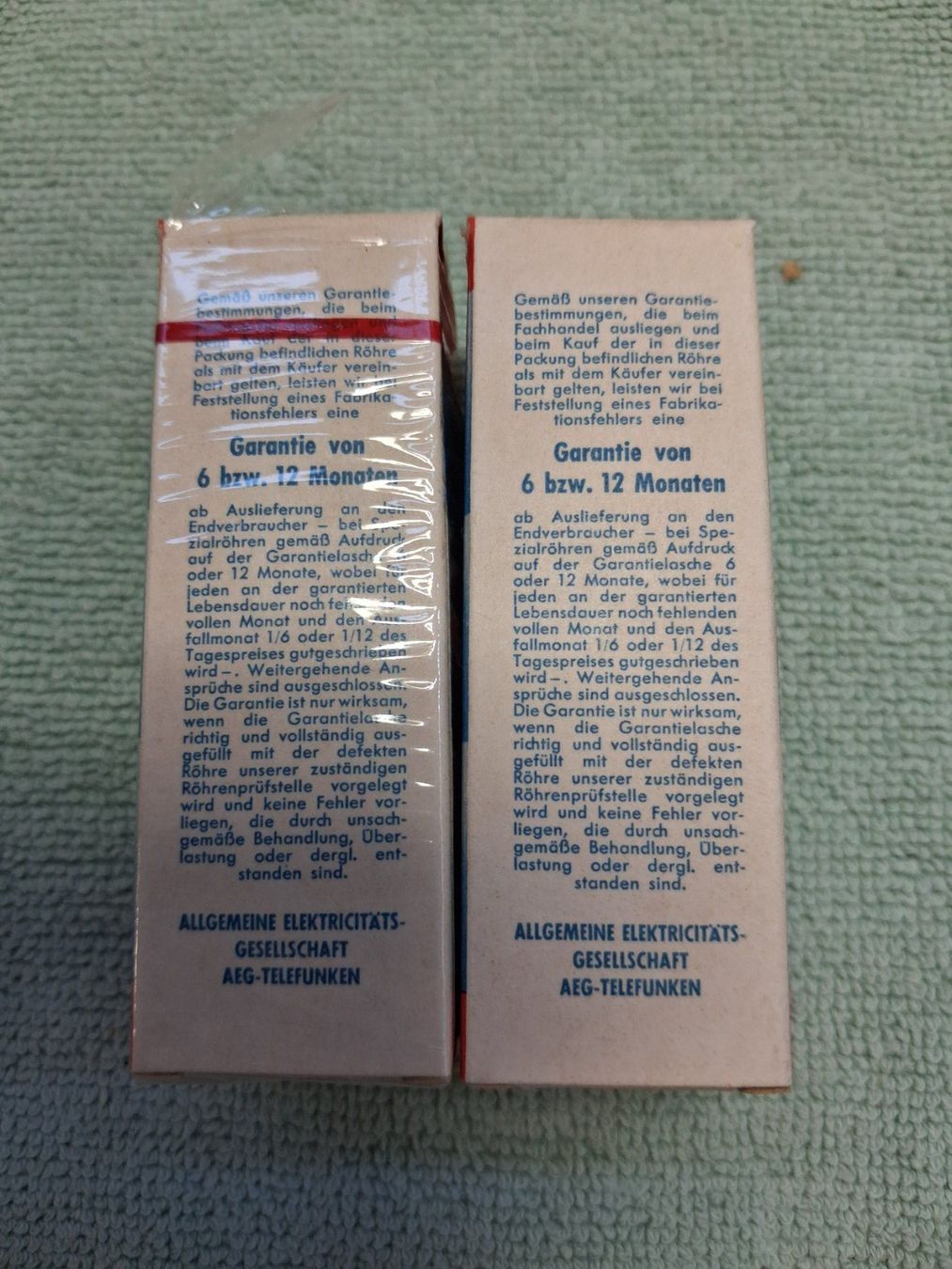 Telefunken Radio: Telefunken Röhren ECC81, NOS, NIB – Usato da Wohlen AG venduto da strowo 4