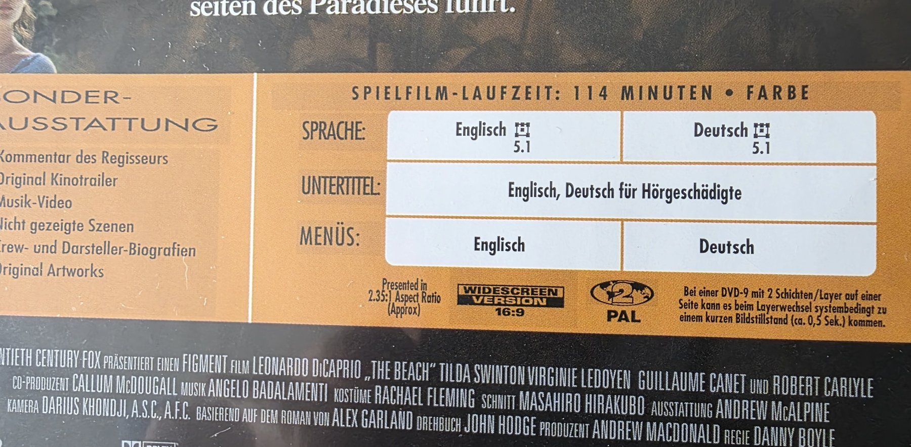 Alle DVDs: DVD / The Beach - Leonardo DiCaprio – Gebraucht aus Oetwil am See von fineli2 1