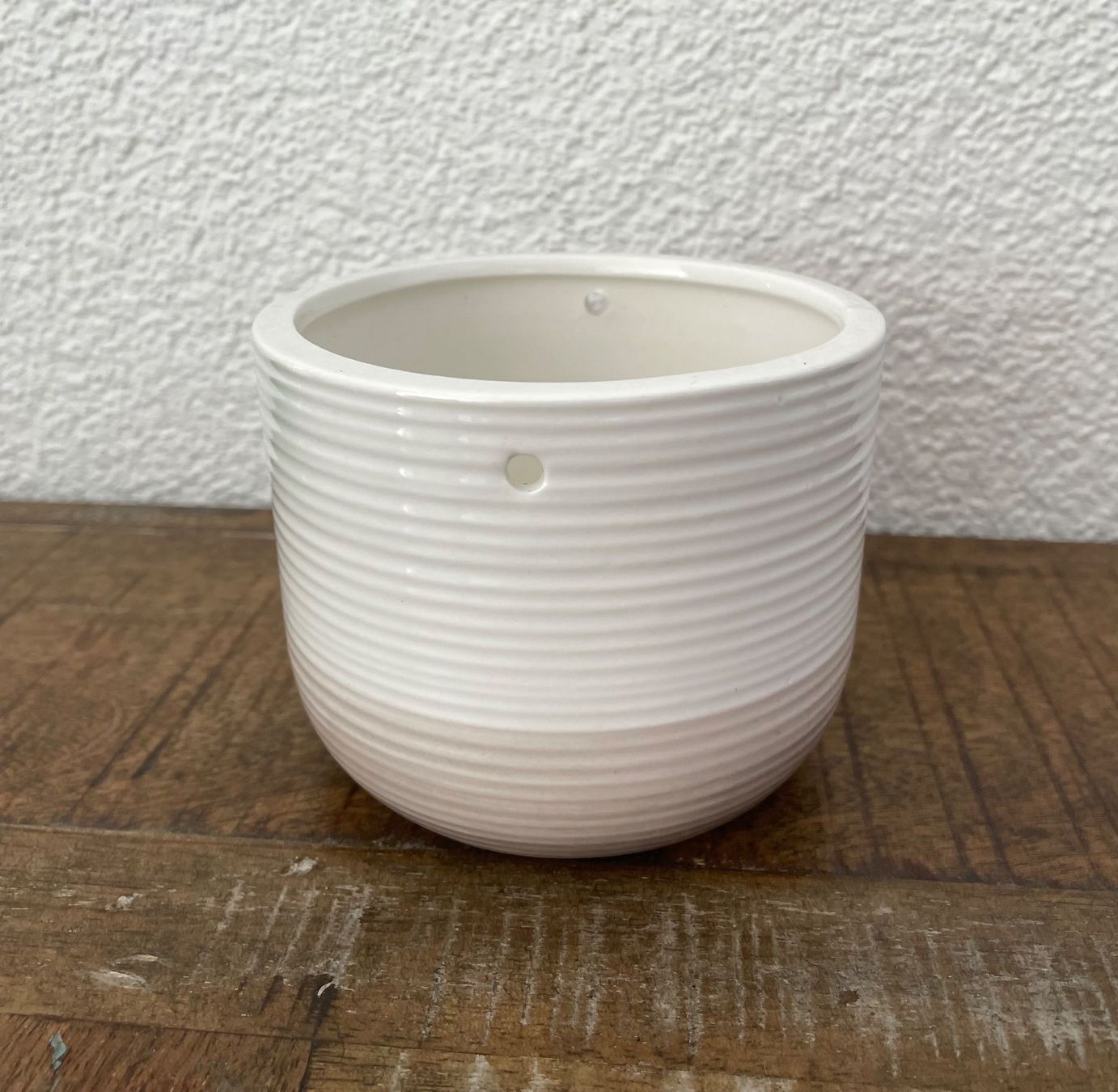 Vasi per fiori: Übertopf (11cm) beige & weiss – Usato da Glattpark(Opfikon) venduto da AydenM 1