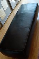 Elegante kunstlederbank in Schwarz - Bequem und Zeitlos!