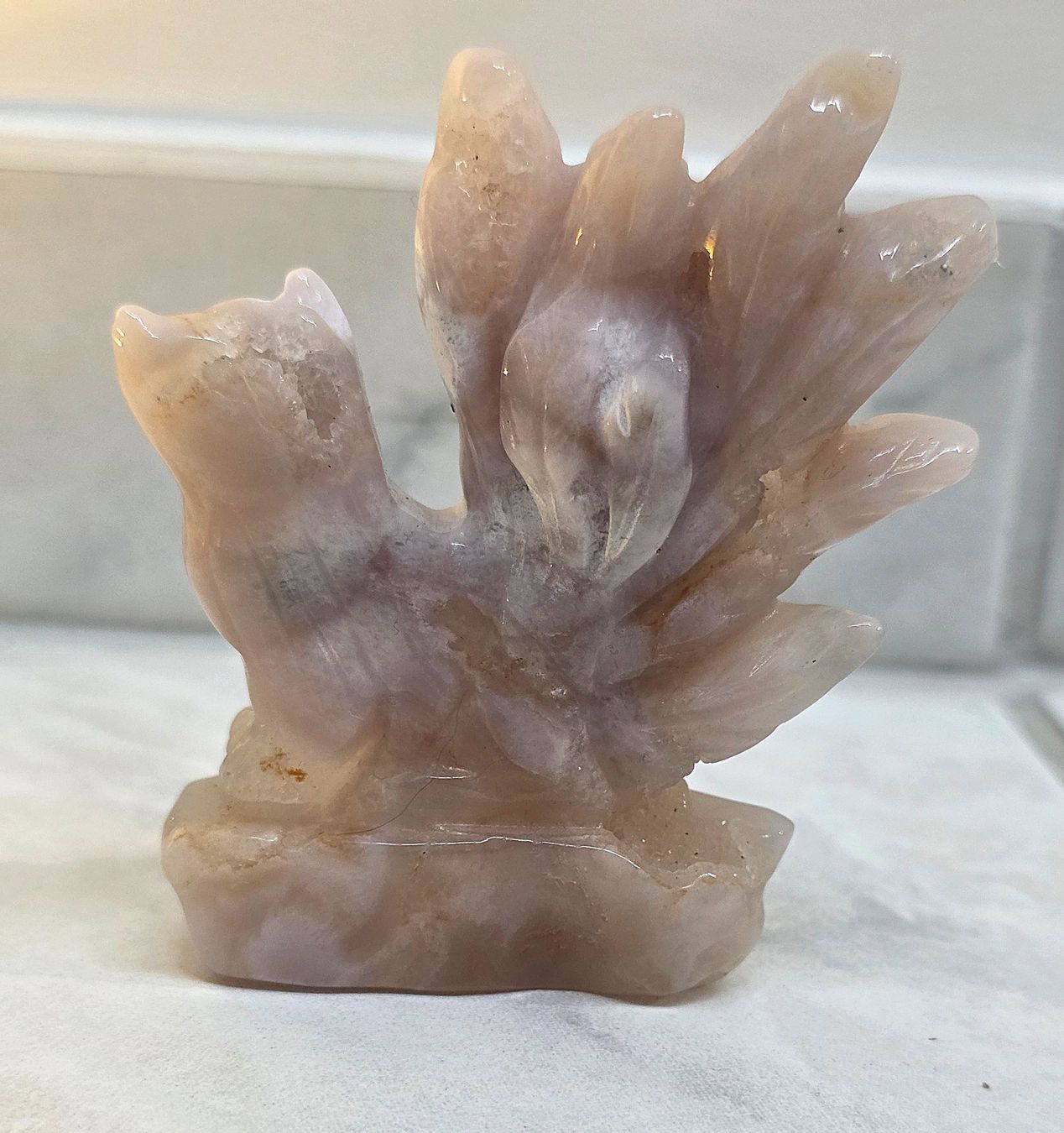 Minerali & Pietre curative: Süsser Blumenachat Fuchs 148g – Nuovo e nell'imballaggio originale da Matzingen venduto da Shay_Crystalz 1