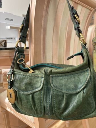 Fossil Leder grün