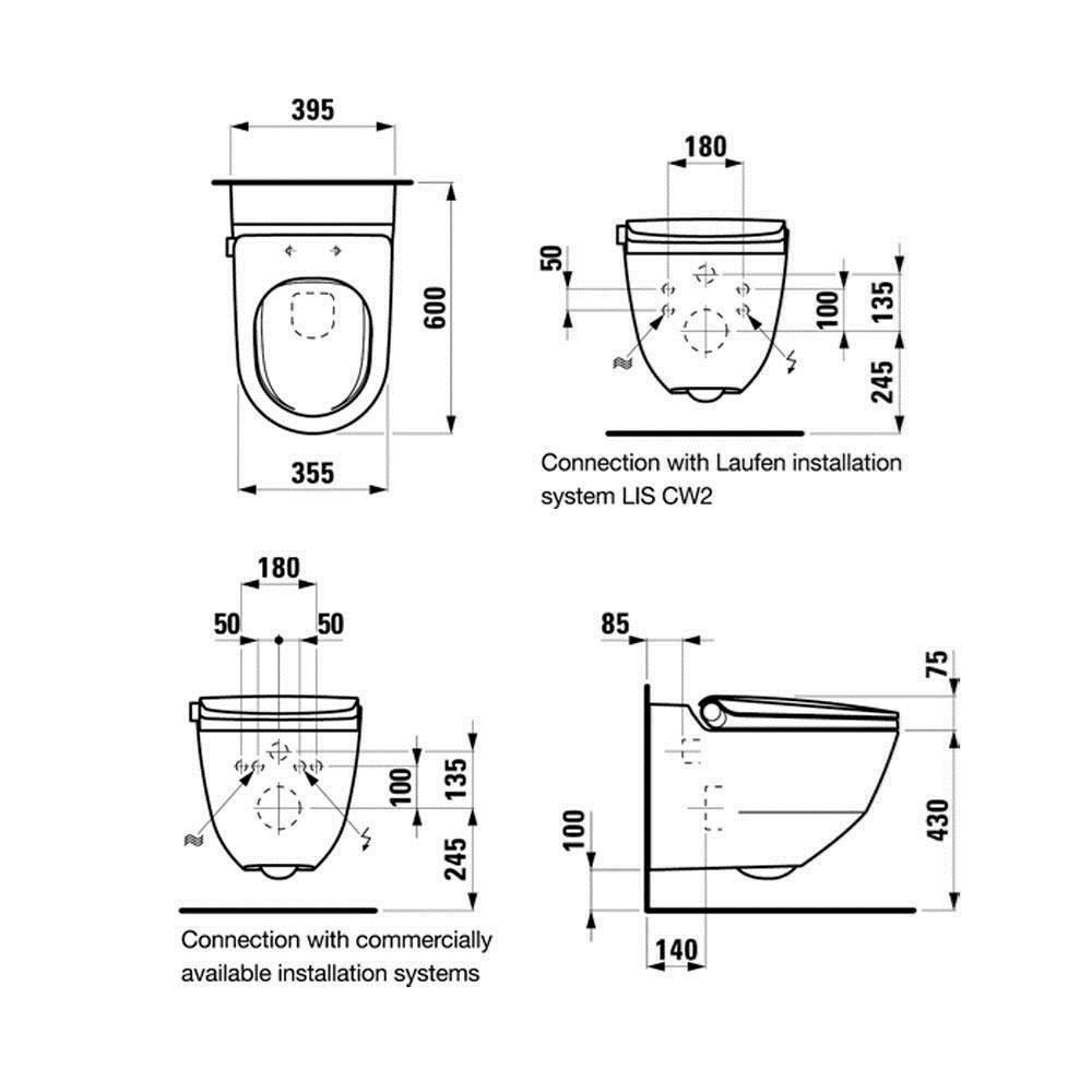 Laufen WC: Laufen Cleanet Riva Dusch-WC mit Deckel – Neu und originalverpackt aus Bottighofen von zaap 5
