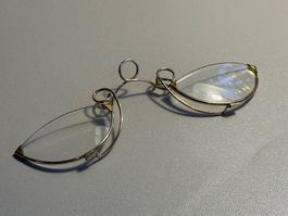 Antiker Zwicker Kneifer Pince-nez – Monogramm-Punze – um 190