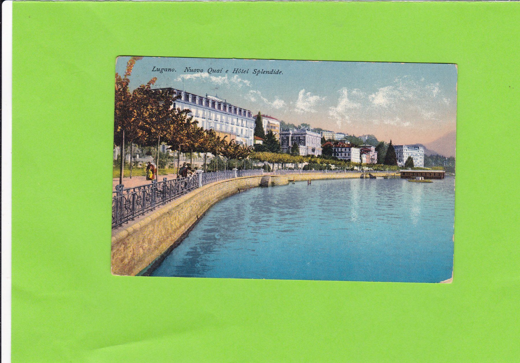 Cartoline postali: Lugano-Nuovo Quai-belebt – Usato da St. Peterzell venduto da neckertal