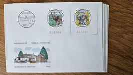 DM 1992 FDC mit TAB mit ET VOLL RAR!! unter Postpreis !