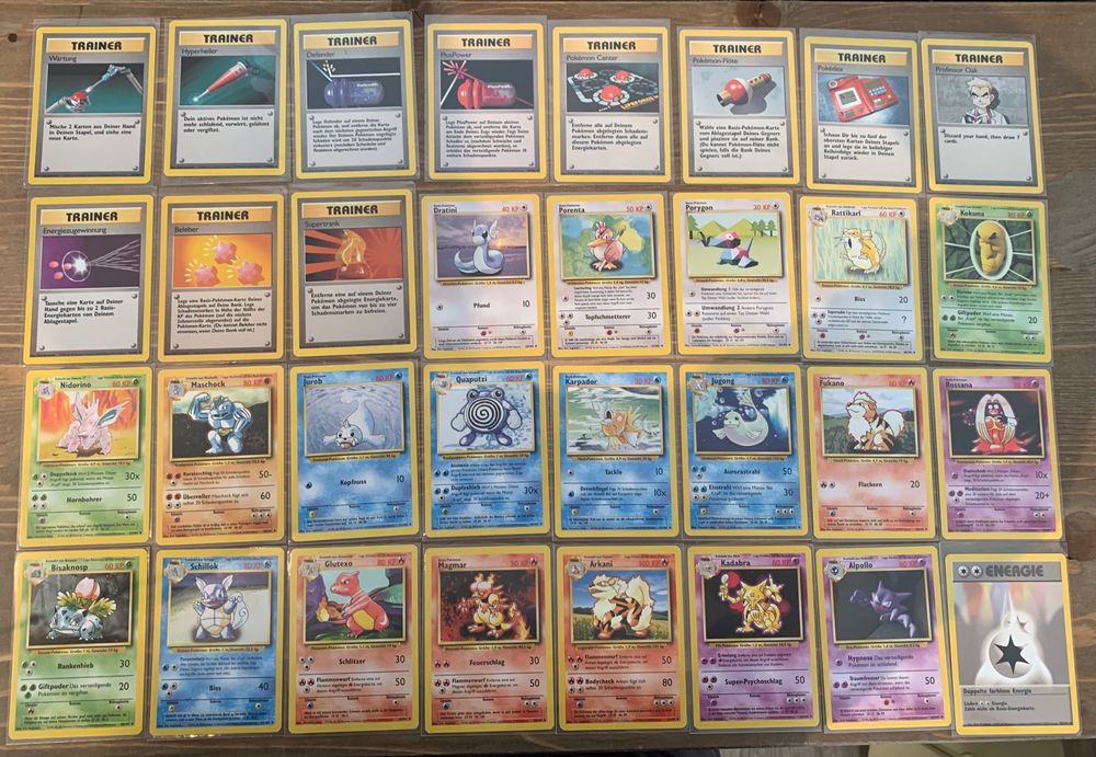 DE Base Set Komplett Uncommon Pokemon complete | Kaufen auf Ricardo
