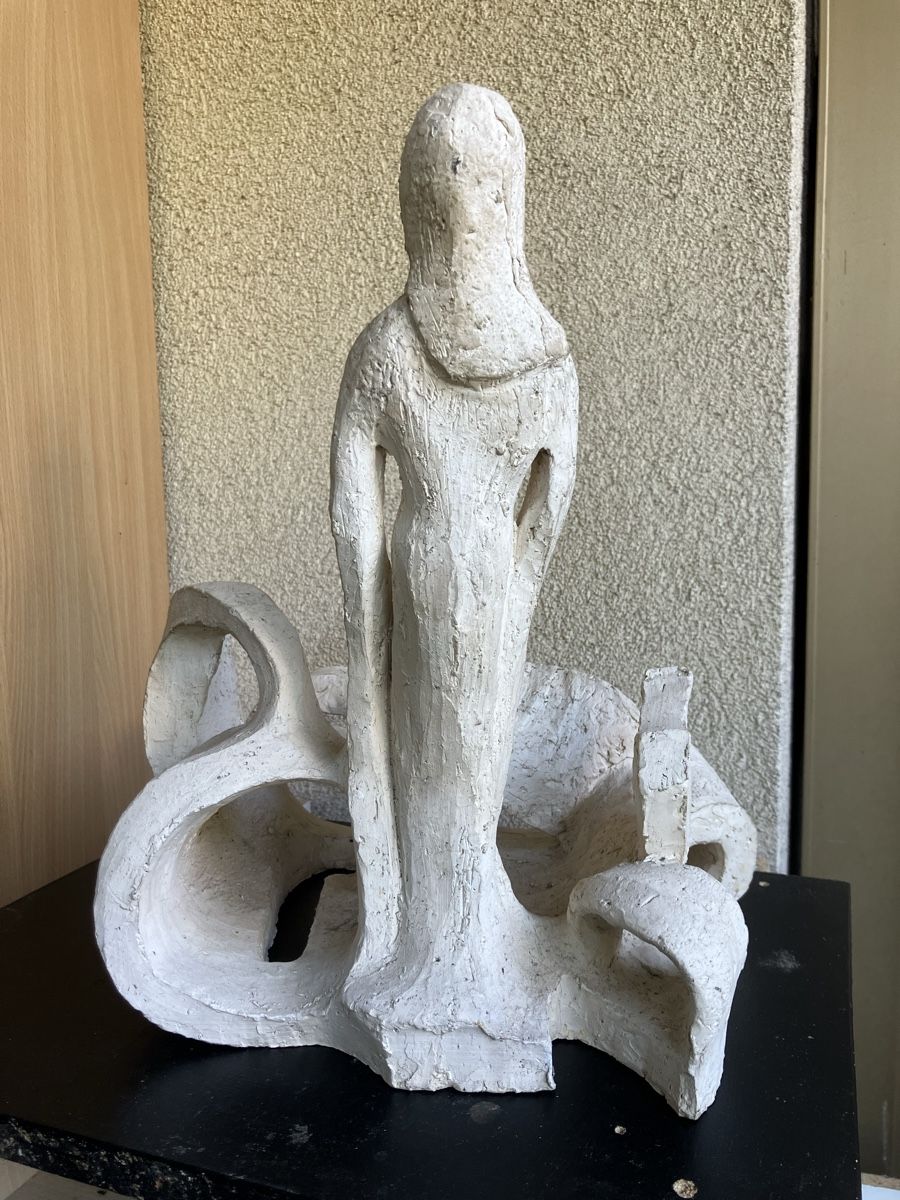 Sculture & Statue: Sculpture en grès avec Personage – Usato da La Tour-de-Peilz venduto da mon_pd6m 2