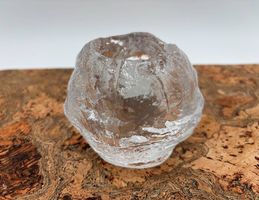 Kerzenständer aus Klarglas Kunsthandwerk 