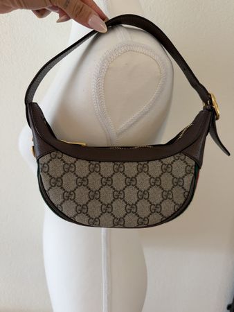 Gucci GG Supreme Mini Shoulder Bag Beige/Ebony