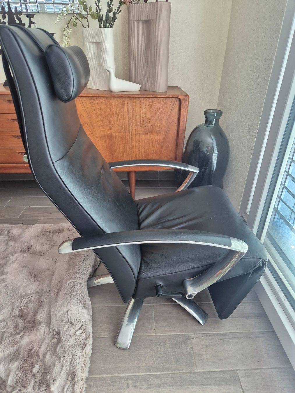 Jori Poltrone: Fauteuil relax cuir noir Jori – Usato da Fully venduto da tameab