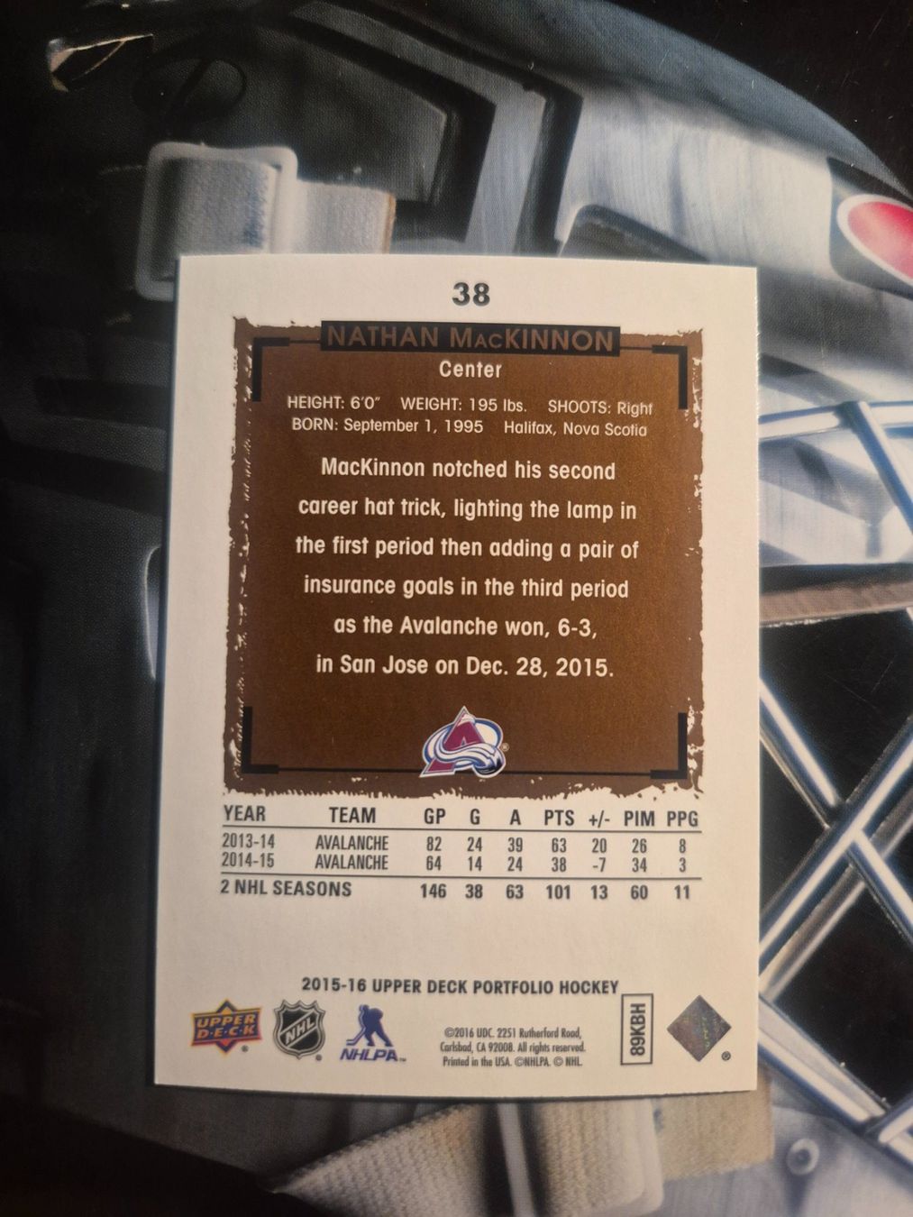 NHL Carte collezionabili: NHL Nathan MacKinnon Colorado Avalanche – Usato da Treiten venduto da Sauber73 1