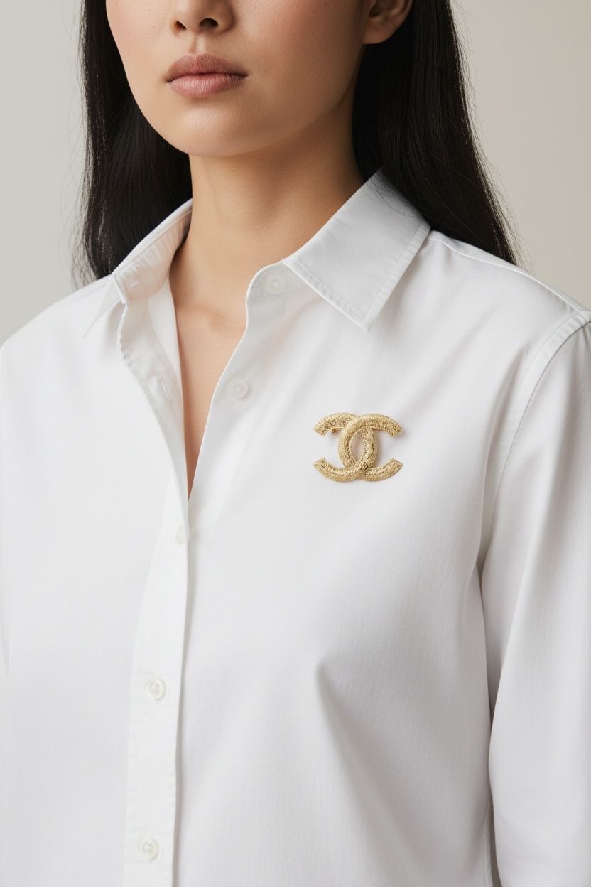 Chanel Broches & Aiguilles: Chanel Brosche gold gemustert – D'occasion à Binningen par Designerlabels 1