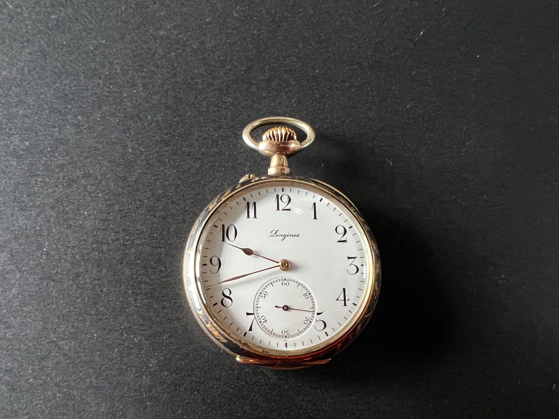 Longines Uhren: Longines Taschenuhr Silber + schönes Muster – Gebraucht aus Glarus von Torpedo99 8