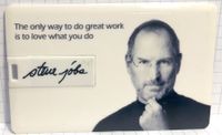 Steve Jobs Visitenkarte&16GB USB-Stick Sammlerstück Rarität