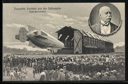 Köln-Bickendorf, Zeppelins Ausfahrt aus