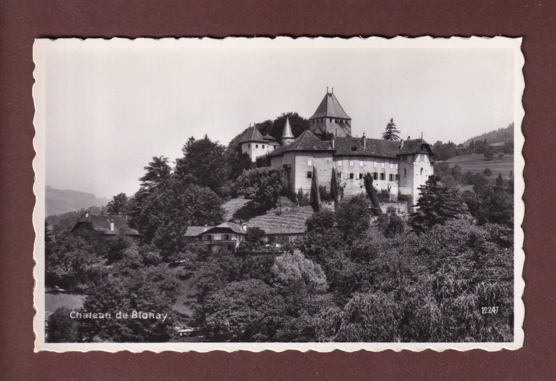Cartoline postali: Château de BLONAY – Usato da Pully venduto da nicecards-shop