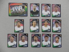 Panini Fussball EM 2004 Fehlliste Russland 14 Stk. Nr. 49-67