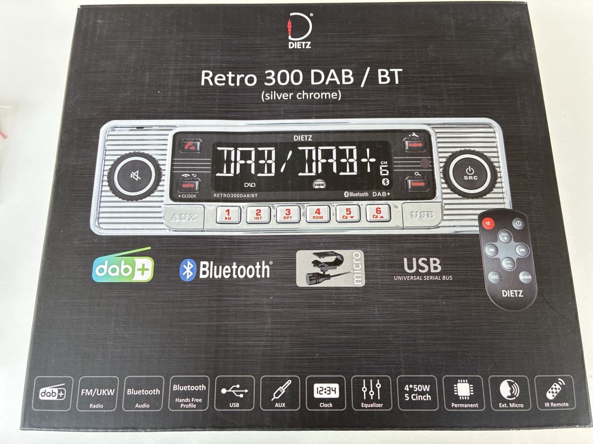 Lettore multimediale & Streamer: NEUER Retro 300 DAB /BT Autoradio Bluetooth dab+ USB Micro – Nuovo e nell'imballaggio originale da Latterbach venduto da zimmerbraun 8