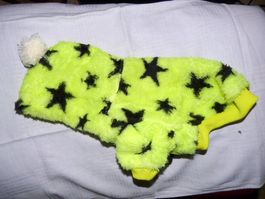 Hundemantel Sterne, neongelb, Gr. S/20cm, NEU %