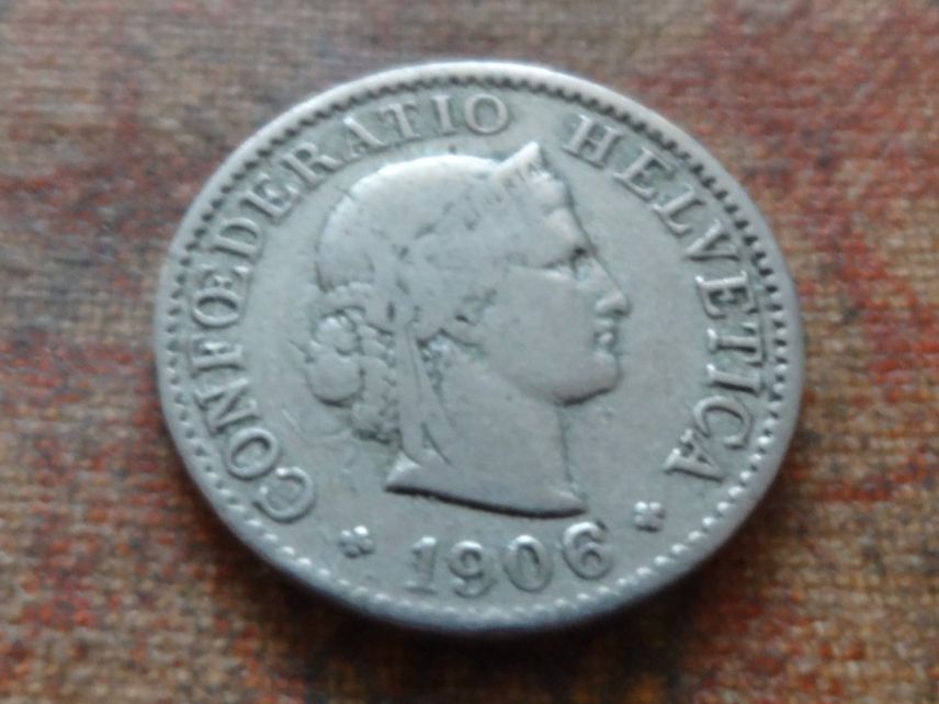 Tutti le monete: 5 Rp. 1906  (A) – Usato da Romanel-sur-Lausanne venduto da Swift13