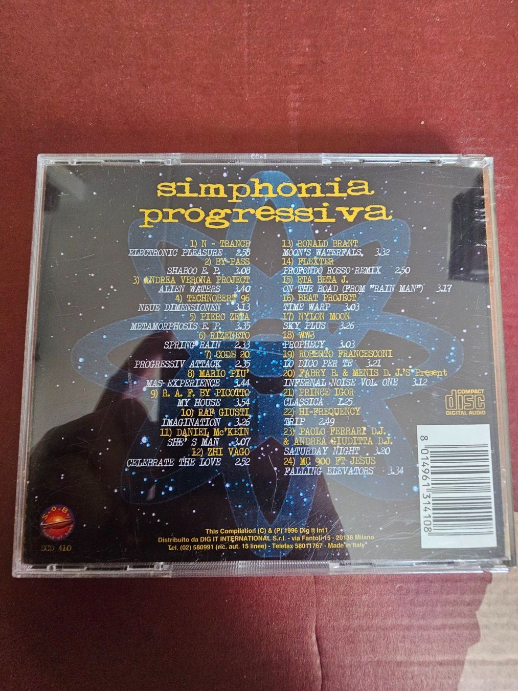 CD: CD - Simphonia Progressiva (Mixed, Techno, Trance, 1996) – Usato da Biberist venduto da Foolio0 1