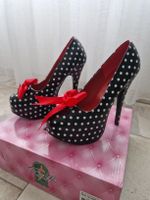 Pin Up Couture Lack Pumps, schwarz/weiss, Gr. 36, Neu!