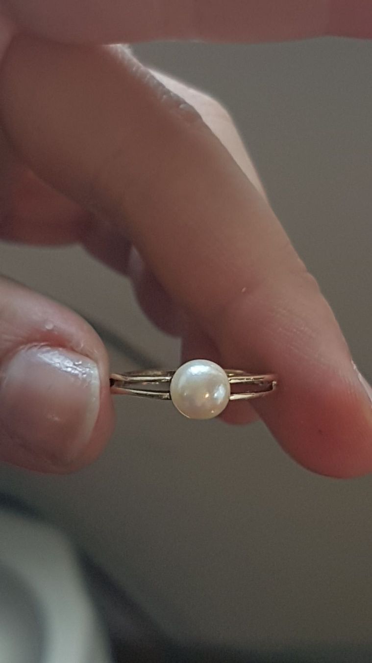 Ringe: Zierlicher Ring mit echter Zuchtperle – Neu (gemäss Beschreibung) aus Unterägeri von Altgoldschmuck 6