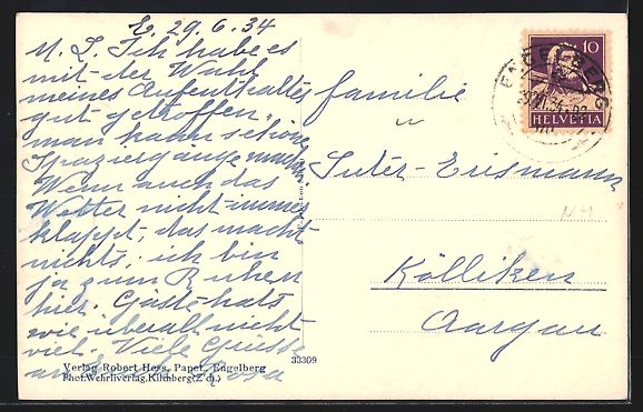 Cartoline postali: AK Engelberg, Hotel Pension Marguerite – Usato da Berlin venduto da bartko-reher 1
