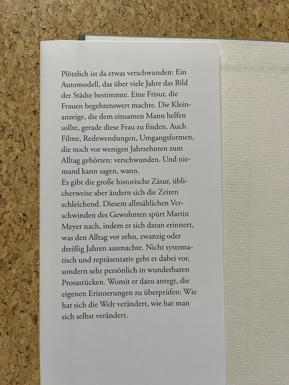 Bücher: Buch gebunden "Gerade gestern", Martin Meyer – Neu (gemäss Beschreibung) aus Grosswangen von Vita500 2