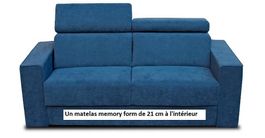 Canapé lit avec matelas de 21 cm et memory form