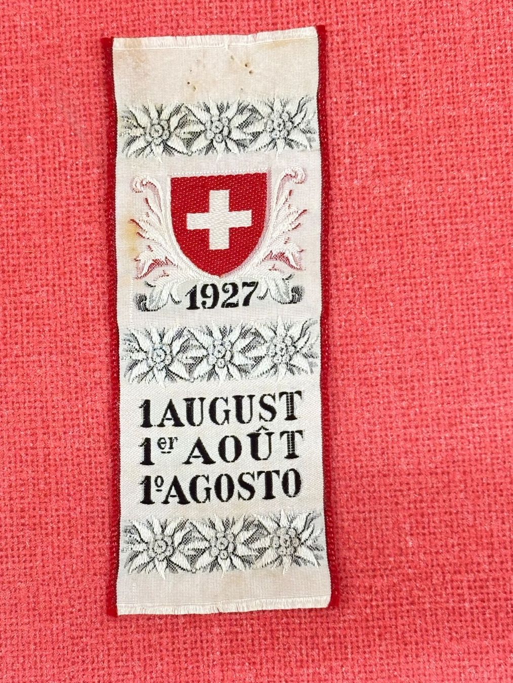 Placchette & Badge: 1 August-Abzeichen 1927 TOP – Usato da Ormalingen venduto da digital09 1