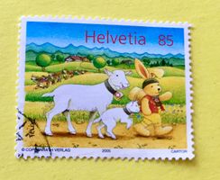 Nr.1163 Felix begleitet von Ziegen  GESTEMPELT 2005 