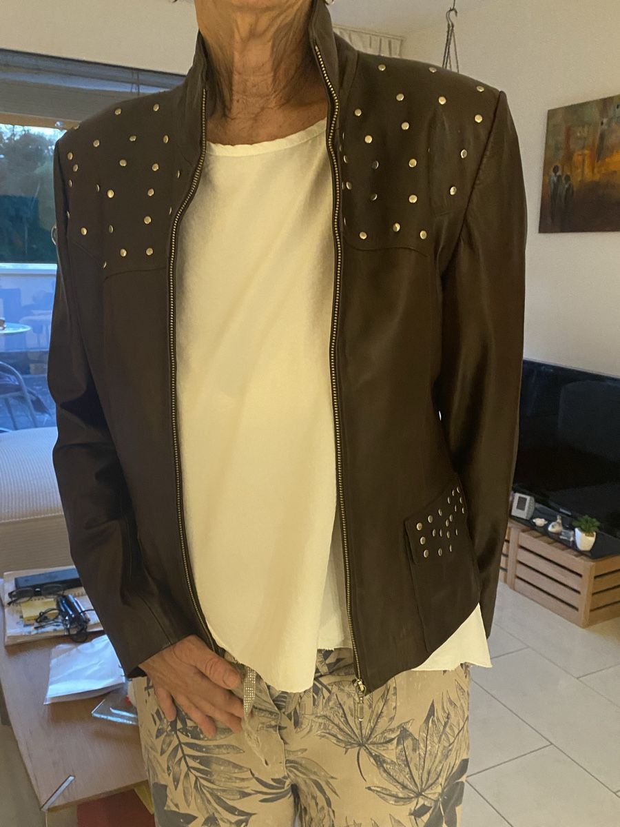 Giacche: Lederjacke dunkelbraun Gr M Nappa – Nuovo (secondo la descrizione) da Brugg AG venduto da Honeybee6