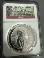 Australien Koala 2017P, S$1, MS70, Seltene Silbermünze!