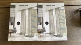 2x Premium Living Vorhänge PHIL Fertigvorhang, 135x245cm neu