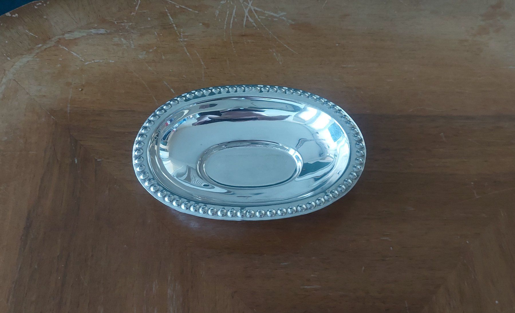 Piatti di portata: Antike Servierschale Old Sheffield Silber Perlrand 16cm – Usato da Balterswil venduto da Ramon1983 1