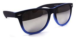 Verspiegelte Bicolor Wayfarer Sonnenbrille matte SBU1028BLU