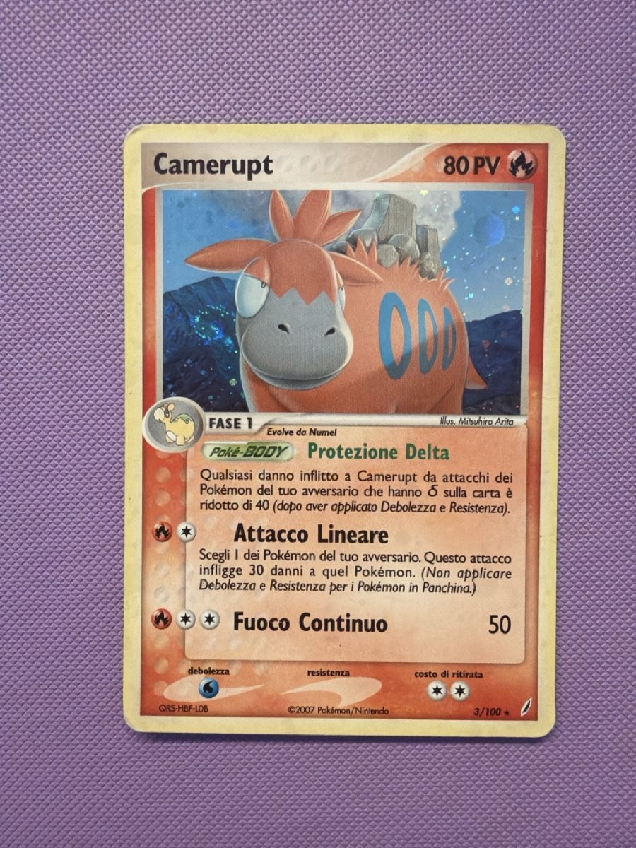 Pokémon Sammelbilder & Trading cards: Camerupt 3/100 LP – Gebraucht aus Cadro von rarecandycustoms