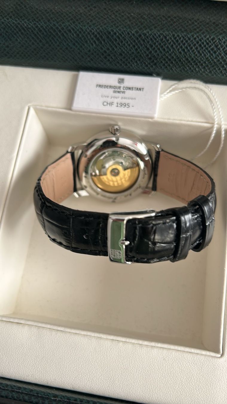 Frederique Constant Uhren: Frédérique Constant Uhr, Moonphase, Lederband – Neu (gemäss Beschreibung) aus Zofingen von Suelo 2