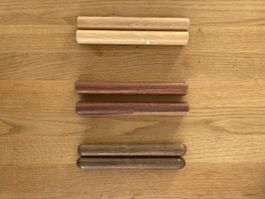 Claves Set verschiedene Holzarten gebraucht