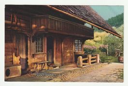 Postkarte Bern, Bauernhaus Papiermuehle "Goldne Abendsonne"