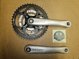 Shimano Deore XT FC-M750 Kurbel 175mm | Retro MTB | Vierkant