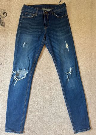 Dunkelblaue Zara Jeans, Gr. 38, sehr guter Zustand