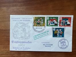 1961  Ballonpost FDC Wohlfahrtsmarken Bonn    (G2843)