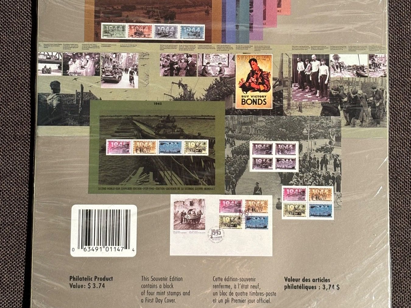 Tutti i francobolli: Timbres-postes souvenirs de la seconde guerre mondiale. – Nuovo e nell'imballaggio originale da Clarens venduto da Scottoara 4