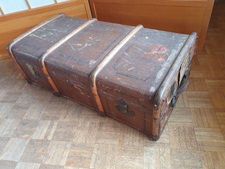 Vintage Reisekoffer, Truhe, Antik, Deko, Holz, Rarität malle