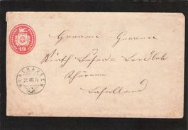Tüblibrief 10 Rp mit Stempel Wohlhausen 25.8.1876