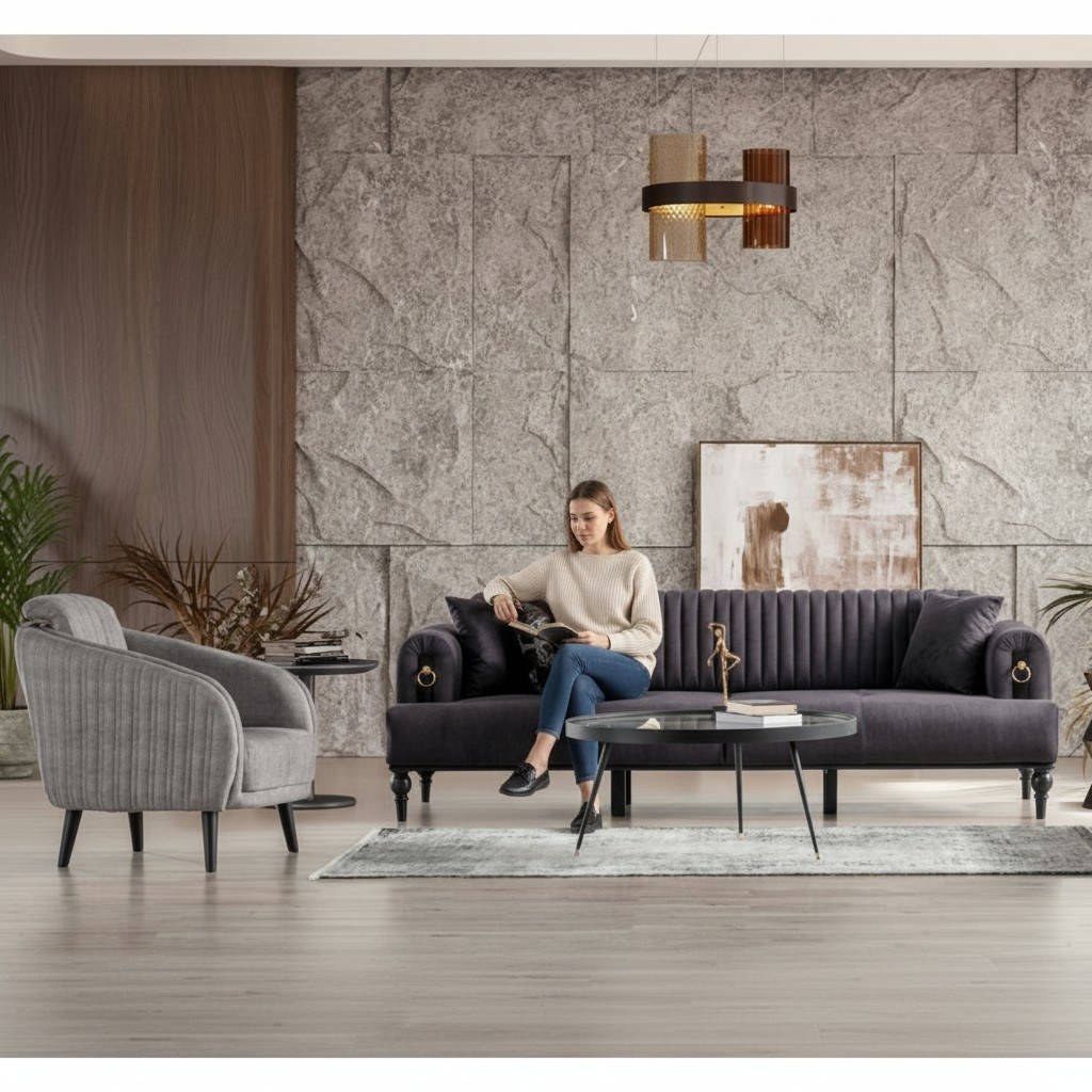 Divani: Stilvolle Sofagarnitur 3+1 Sitzer Elegante und Gemütliche – Nuovo e nell'imballaggio originale da Zug venduto da jvmoebel-schweiz 6