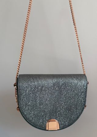 Ted Baker Umhängetasche / glitzer-silber